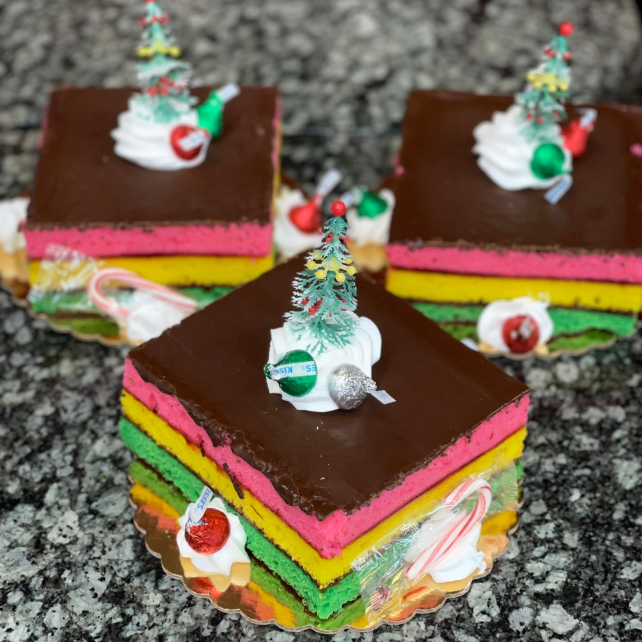 Rainbow Cookie Square