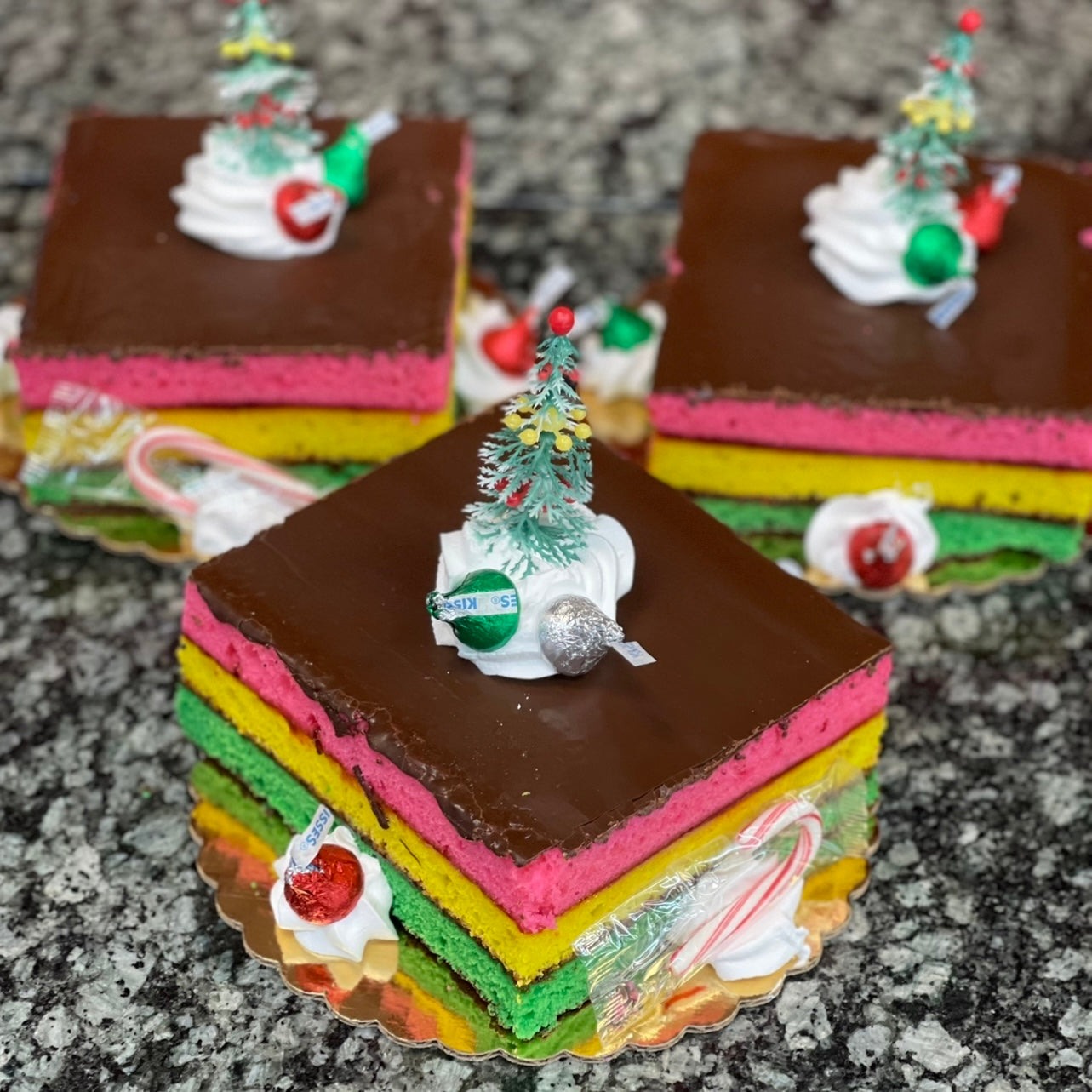 Rainbow Cookie Square