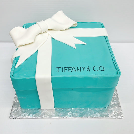 Tiffany Box Fondant Cake