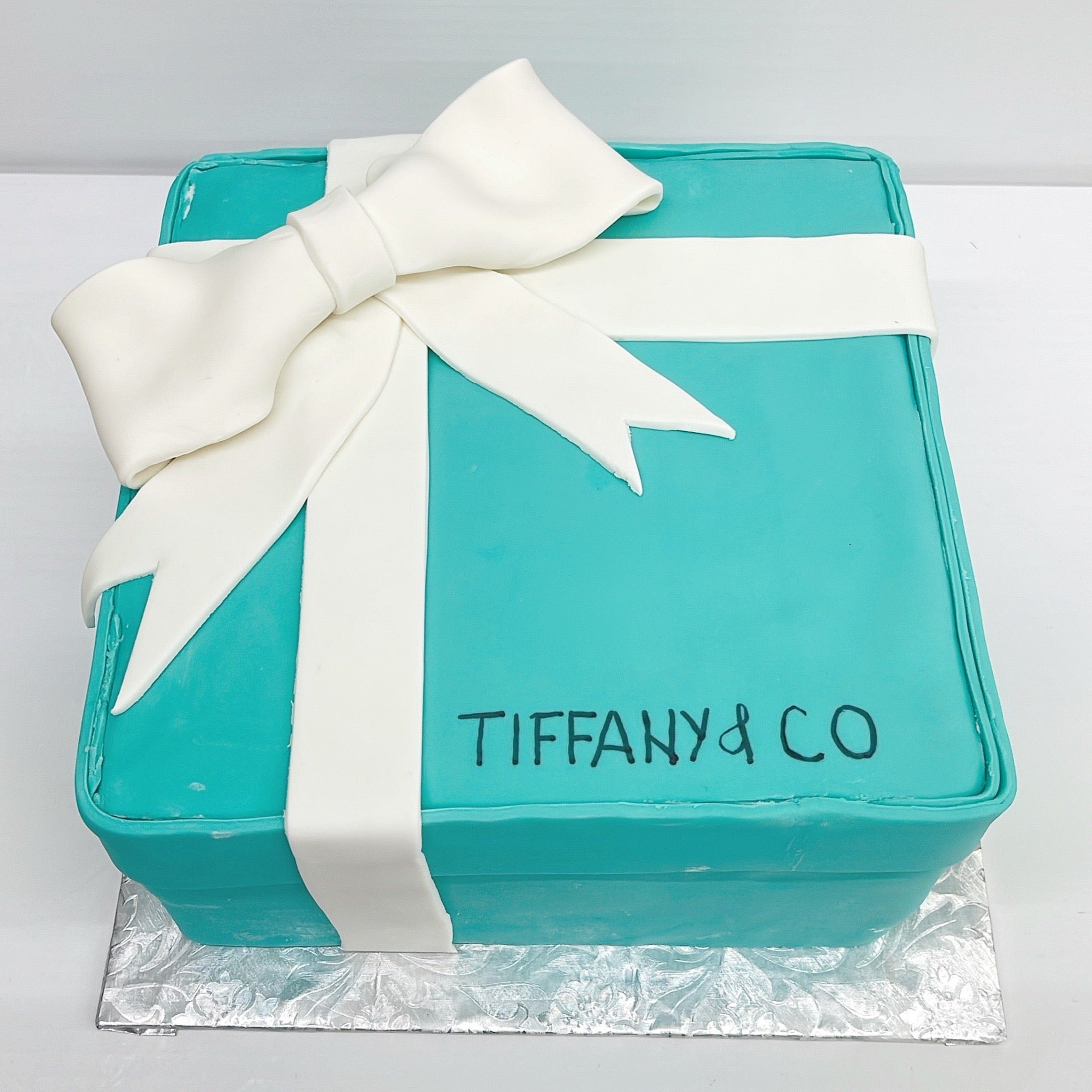 Tiffany Box Fondant Cake