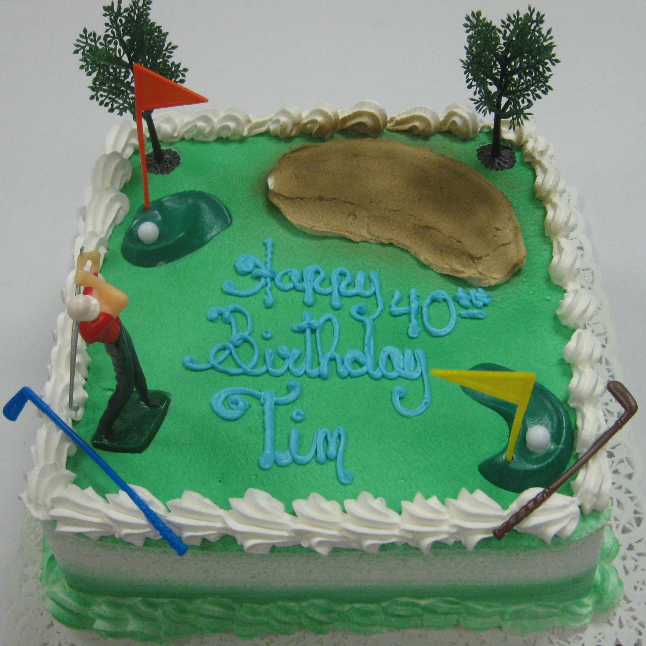 Golf Birthday Cake