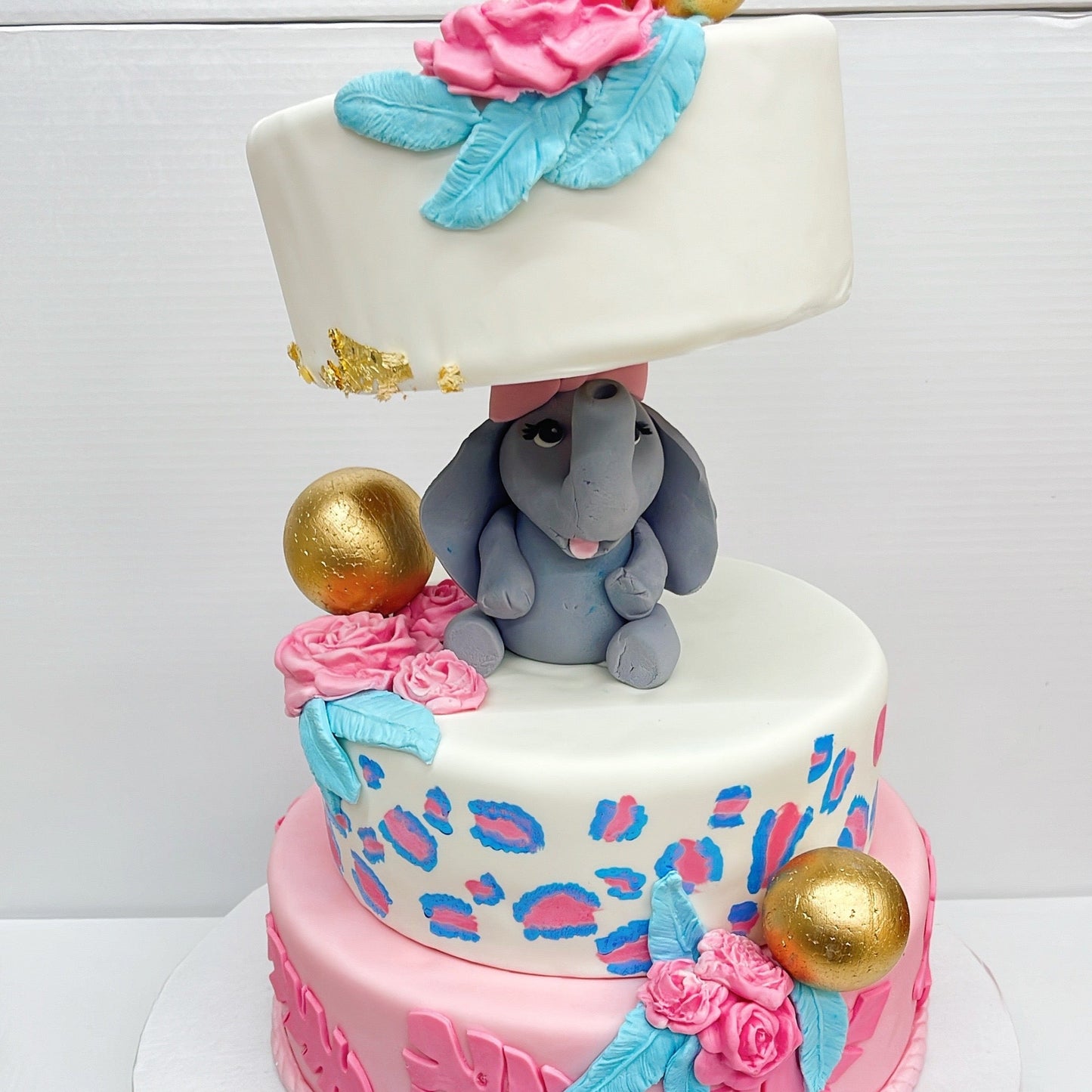 Elephant Fondant Birthday Cake