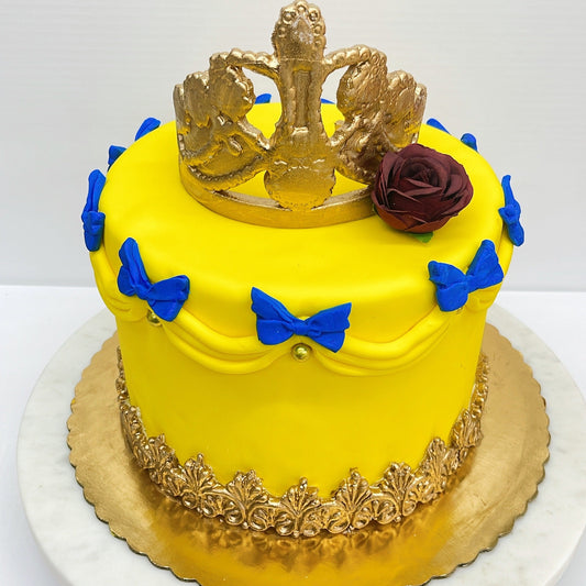 Beauty and the Beast Fondant Cake