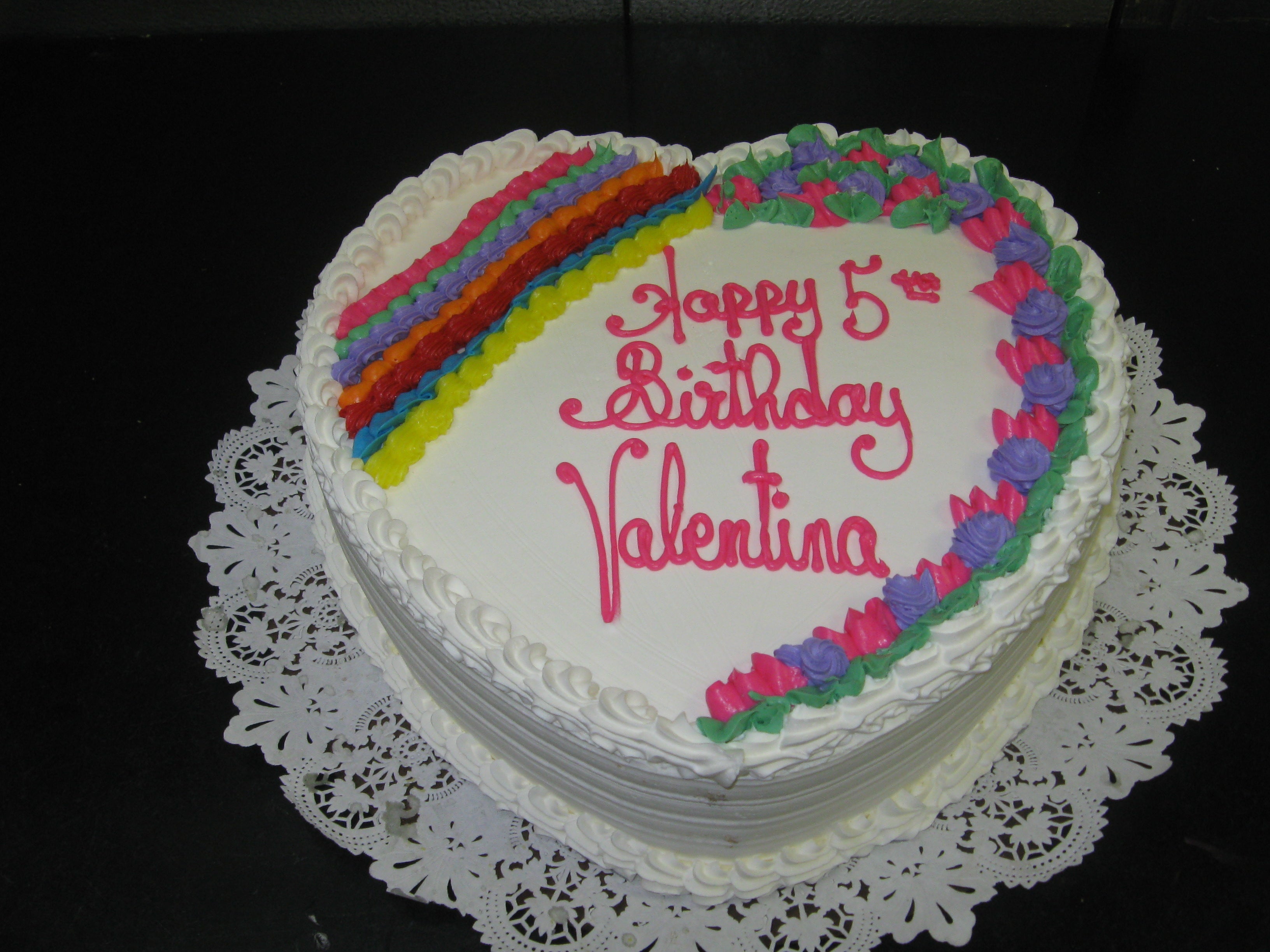 Heart Birthday Cake