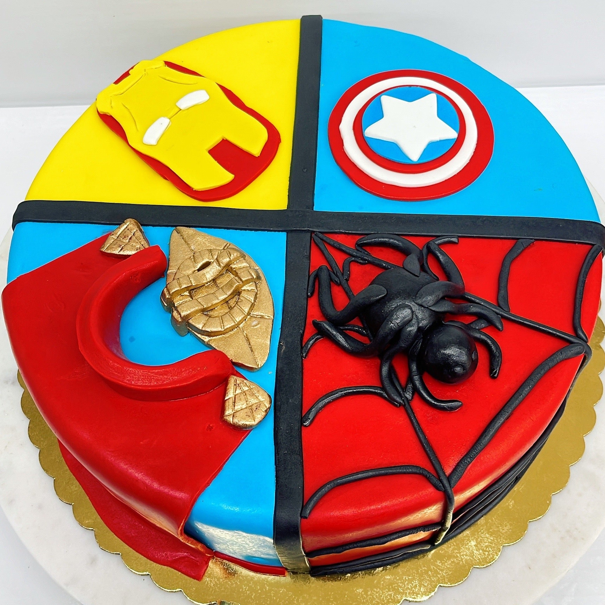 Marvel Fondant Cake