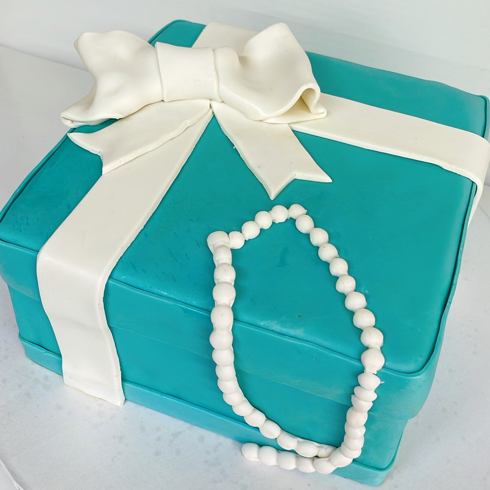 Tiffany Box Fondant Cake