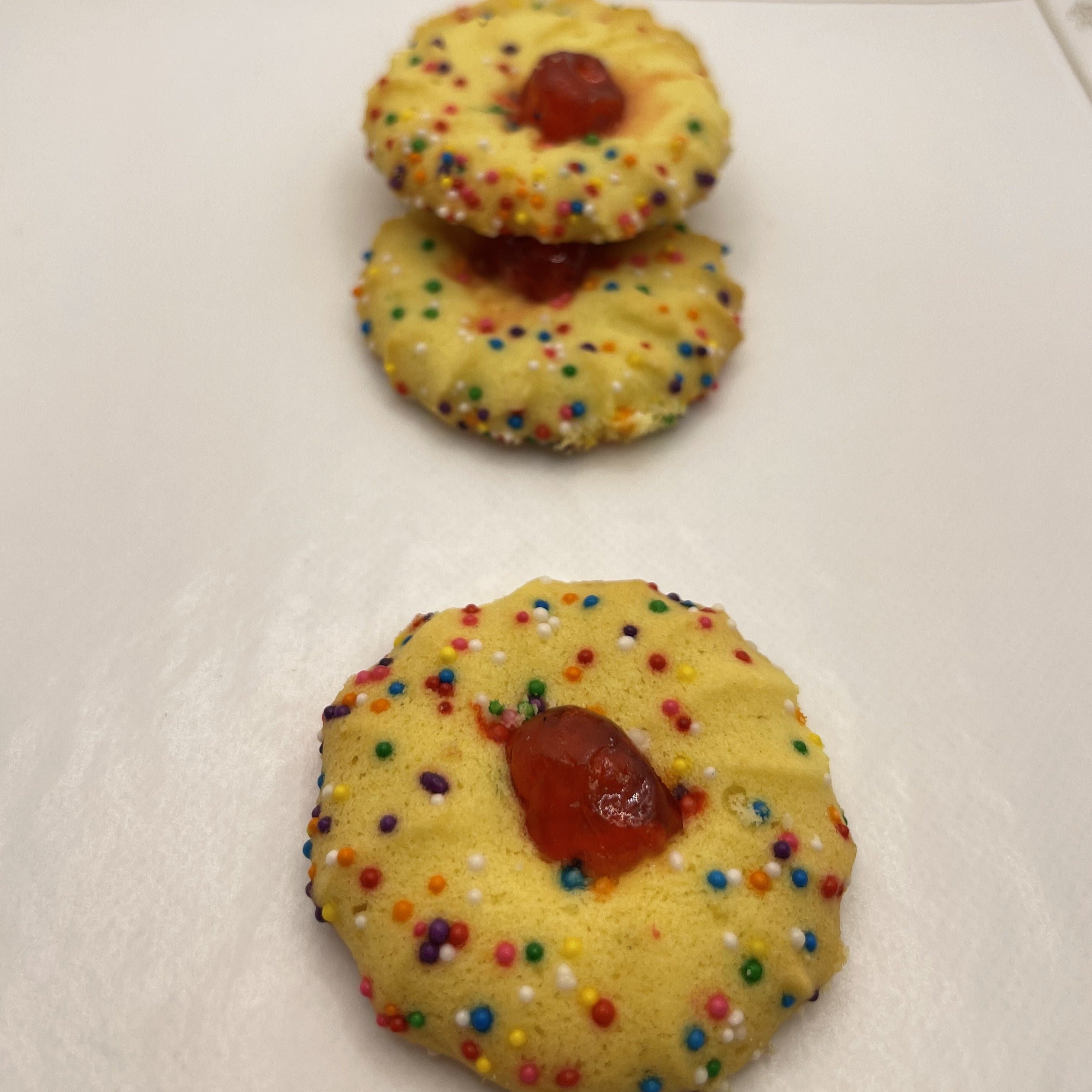 Italian Cherry Dot butter cookie